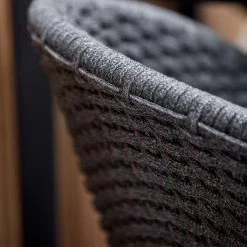 Cane-Line Peacock Indoor Dining Chair With Black Teak Legs Modern Dining