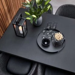 Cane-Line Peacock Indoor Dining Chair With Black Teak Legs Modern Dining