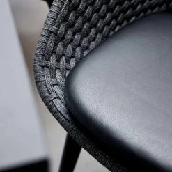 Cane-Line Peacock Indoor Dining Chair With Black Teak Legs Modern Dining