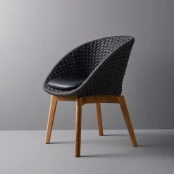 Cane-Line Modern Dining Peacock Indoor Dining Chair With Teak Legs 14 Cane-Line Modern Dining Peacock Indoor Dining Chair With Teak Legs