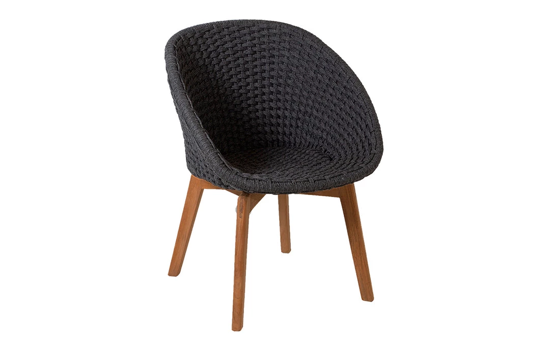 Cane-Line Modern Dining Peacock Indoor Dining Chair With Teak Legs 3 Cane-Line Modern Dining Peacock Indoor Dining Chair With Teak Legs