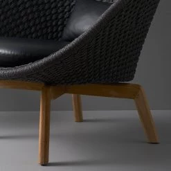 Cane-Line Peacock Indoor Lounge Chair With Teak Legs Modern Living 16 Cane-Line Peacock Indoor Lounge Chair With Teak Legs Modern Living