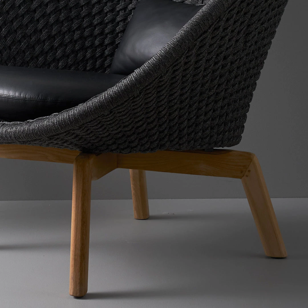 Cane-Line Peacock Indoor Lounge Chair With Teak Legs Modern Living 6 Cane-Line Peacock Indoor Lounge Chair With Teak Legs Modern Living