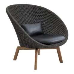 Cane-Line Peacock Indoor Lounge Chair With Teak Legs Modern Living 17 Cane-Line Peacock Indoor Lounge Chair With Teak Legs Modern Living