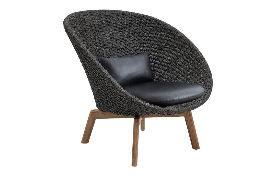 Cane-Line Peacock Indoor Lounge Chair With Teak Legs Modern Living 7 Cane-Line Peacock Indoor Lounge Chair With Teak Legs Modern Living