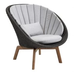 Cane-Line Peacock Indoor Lounge Chair With Teak Legs Modern Living 18 Cane-Line Peacock Indoor Lounge Chair With Teak Legs Modern Living