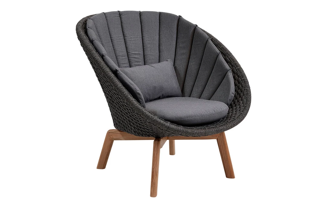 Cane-Line Peacock Indoor Lounge Chair With Teak Legs Modern Living 10 Cane-Line Peacock Indoor Lounge Chair With Teak Legs Modern Living