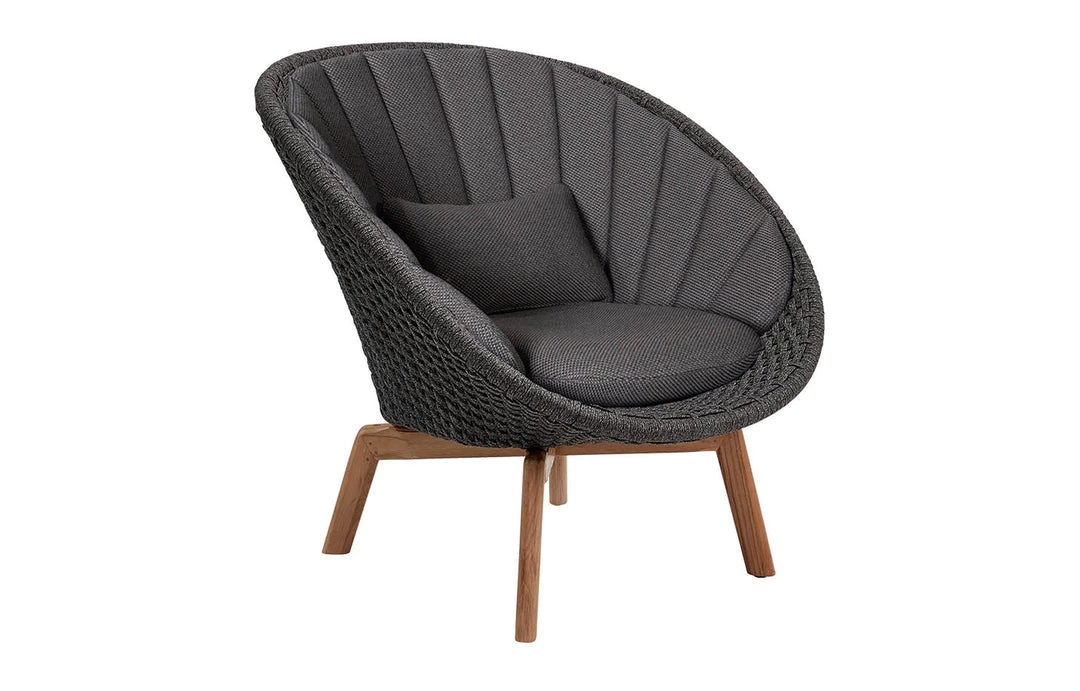 Cane-Line Peacock Indoor Lounge Chair With Teak Legs Modern Living 11 Cane-Line Peacock Indoor Lounge Chair With Teak Legs Modern Living