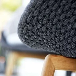 Cane-Line Peacock Outdoor Bar Chair With Teak Legs