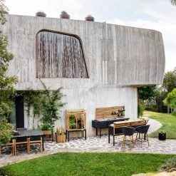 Cane-Line Peacock Outdoor Bar Chair With Teak Legs