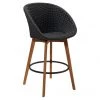 Cane-Line Peacock Outdoor Bar Chair With Teak Legs 1 Cane-Line Peacock Outdoor Bar Chair With Teak Legs