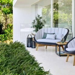 Cane-Line Peacock Soft Rope 2-Seater Sofa With Teak Legs