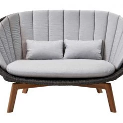 Cane-Line Peacock Soft Rope 2-Seater Sofa With Teak Legs
