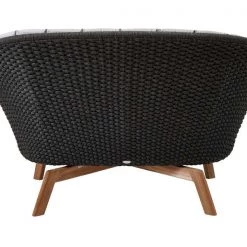 Cane-Line Peacock Soft Rope 2-Seater Sofa With Teak Legs