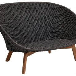 Cane-Line Peacock Soft Rope 2-Seater Sofa With Teak Legs