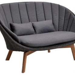 Cane-Line Peacock Soft Rope 2-Seater Sofa With Teak Legs