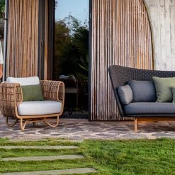 Cane-Line Peacock Wing 3 Seater Sofa With Teak Legs