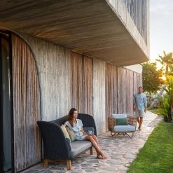 Cane-Line Peacock Wing 3 Seater Sofa With Teak Legs