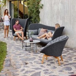 Cane-Line Peacock Wing 3 Seater Sofa With Teak Legs