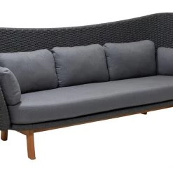 Cane-Line Peacock Wing 3 Seater Sofa With Teak Legs