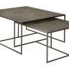 Ethnicraft Accent Tables Pentagon Nesting Coffee Table Set