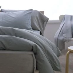 Area Perla Celeste Fitted Sheet Modern Bedroom