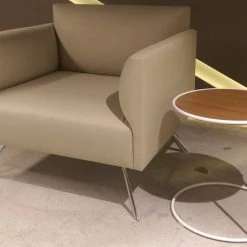 B&T Petty Wood Round Side Table Accent Tables