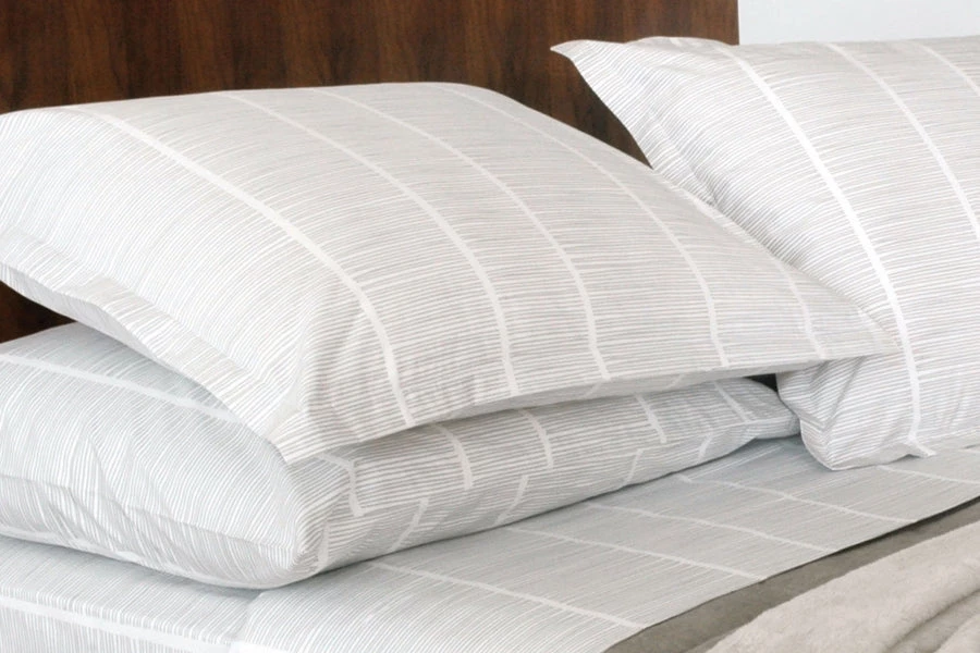 Area Pins Grey Printed Cotton Pillow Cases (pair) Modern Bedroom 6 Area Pins Grey Printed Cotton Pillow Cases (pair) Modern Bedroom