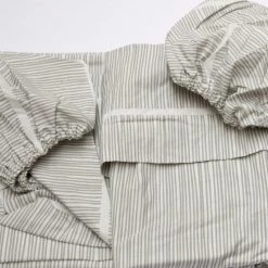 Area Modern Bedroom Pins Grey Printed Cotton Fitted Sheet