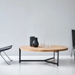 DK3 Plateau Round Coffee-Side Table Accent Tables