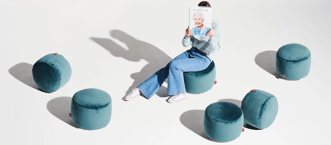 Fatboy Point Velvet Pouf/Ottoman 4 Fatboy Point Velvet Pouf/Ottoman