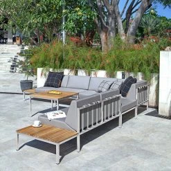 Mamagreen Polly Left Hand Teak Sectional