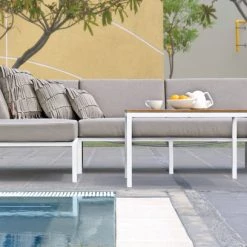 Mamagreen Polly Left Hand Teak Sectional