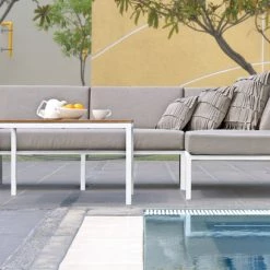 Mamagreen Polly Right Hand Teak Sectional