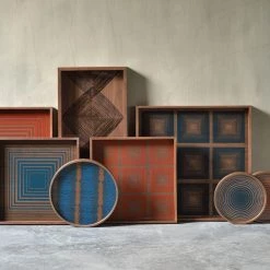 Ethnicraft Pumpkin Square Glass Tray