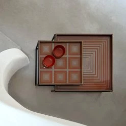 Ethnicraft Pumpkin Square Glass Tray