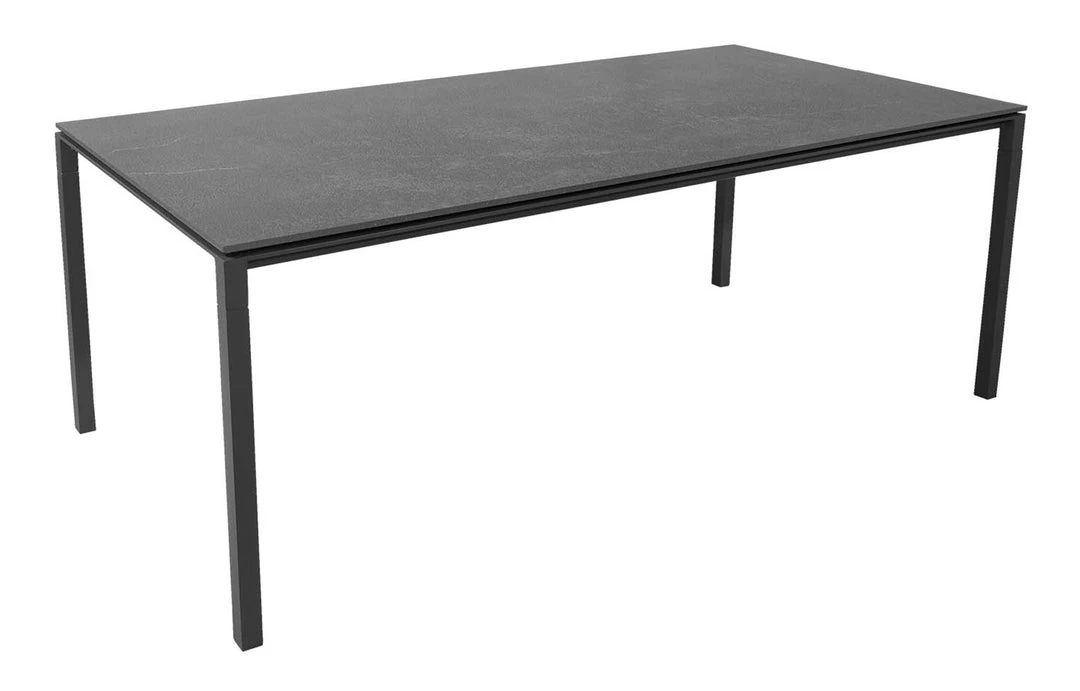 Cane-Line Pure 78.8" Aluminum Rectangular Dining Table 24 Cane-Line Pure 78.8" Aluminum Rectangular Dining Table