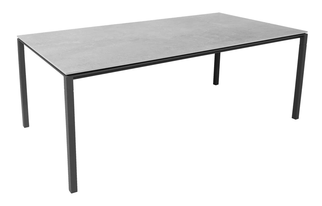 Cane-Line Pure 78.8" Aluminum Rectangular Dining Table 25 Cane-Line Pure 78.8" Aluminum Rectangular Dining Table