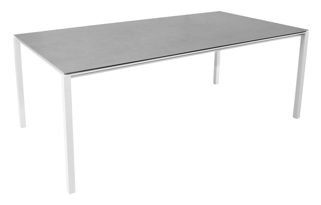 Cane-Line Pure 78.8" Aluminum Rectangular Dining Table 27 Cane-Line Pure 78.8" Aluminum Rectangular Dining Table