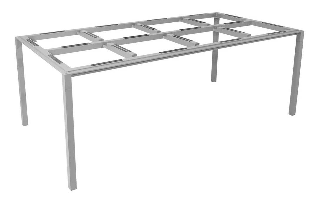 Cane-Line Pure 78.8" Aluminum Rectangular Dining Table 3 Cane-Line Pure 78.8" Aluminum Rectangular Dining Table