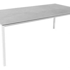 Cane-Line Pure 78.8" Aluminum Rectangular Dining Table 61 Cane-Line Pure 78.8