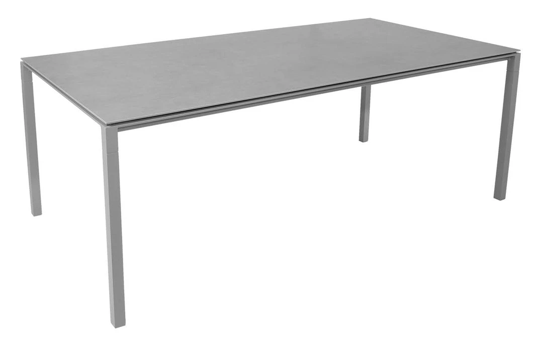Cane-Line Pure 78.8" Aluminum Rectangular Dining Table 13 Cane-Line Pure 78.8" Aluminum Rectangular Dining Table
