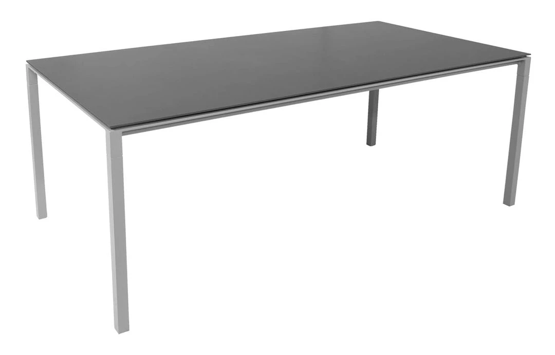Cane-Line Pure 78.8" Aluminum Rectangular Dining Table 14 Cane-Line Pure 78.8" Aluminum Rectangular Dining Table