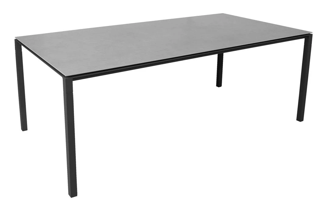 Cane-Line Pure 78.8" Aluminum Rectangular Dining Table 20 Cane-Line Pure 78.8" Aluminum Rectangular Dining Table