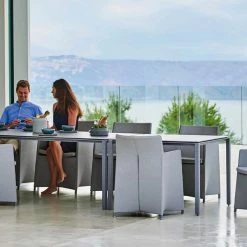 Cane-Line Pure Aluminum Square Dining Table