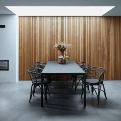 Cane-Line Pure Indoor Aluminum Rectangular Dining Table Modern Dining