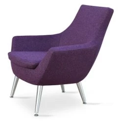 SohoConcept Modern Living Rebecca 4 Metal Legs Armchair