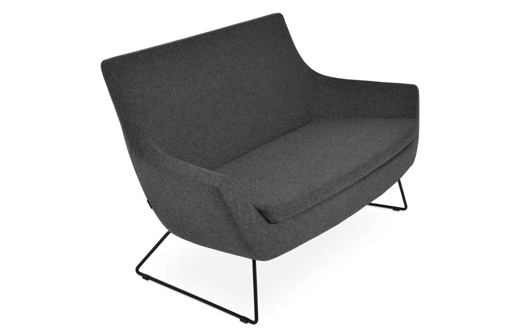 SohoConcept Rebecca Two Seater Wire Sled Base Sofa 19 SohoConcept Rebecca Two Seater Wire Sled Base Sofa