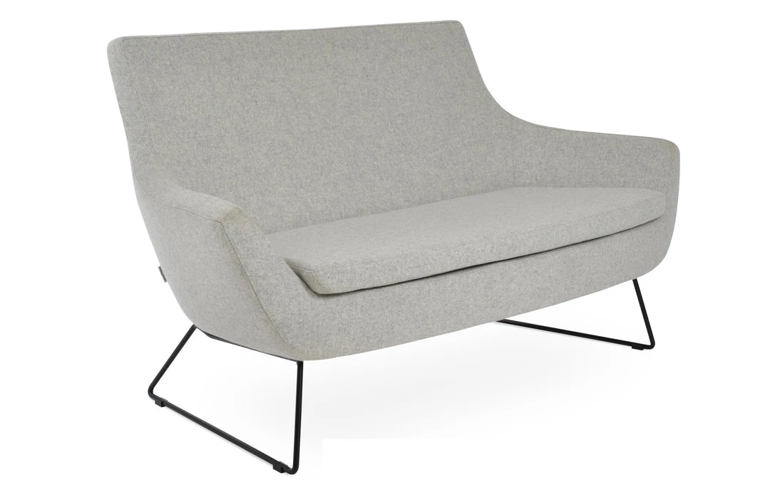 SohoConcept Rebecca Two Seater Wire Sled Base Sofa 20 SohoConcept Rebecca Two Seater Wire Sled Base Sofa