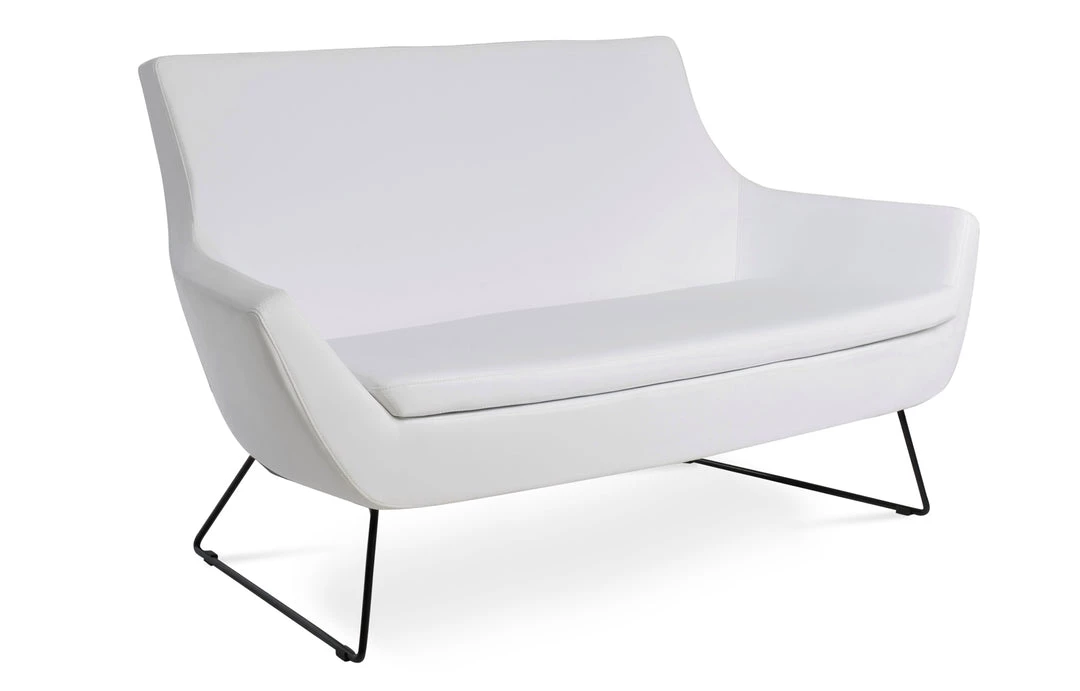 SohoConcept Rebecca Two Seater Wire Sled Base Sofa 18 SohoConcept Rebecca Two Seater Wire Sled Base Sofa